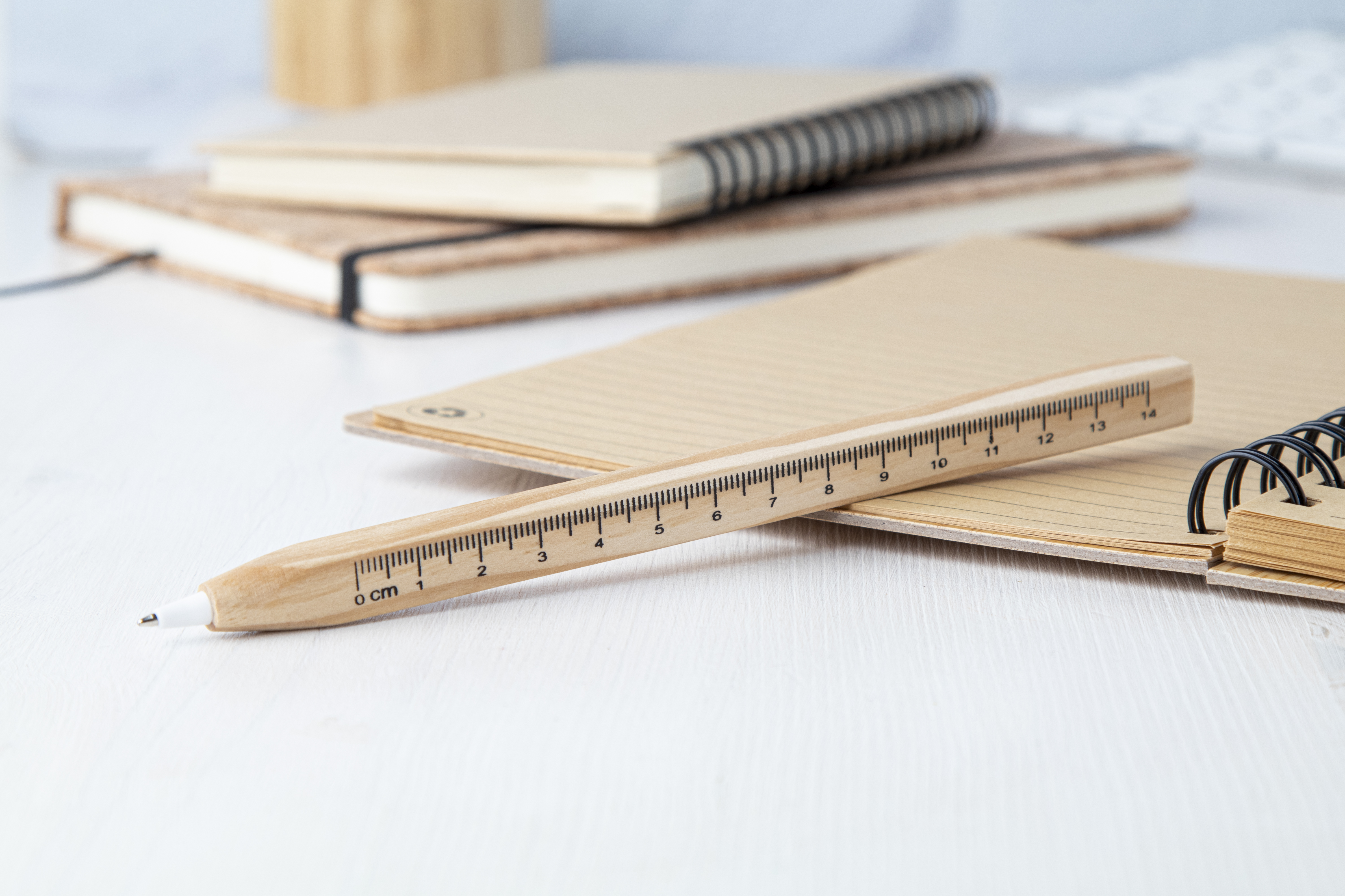 Burnham Penna a Sfera Righello in Legno Personalizzata