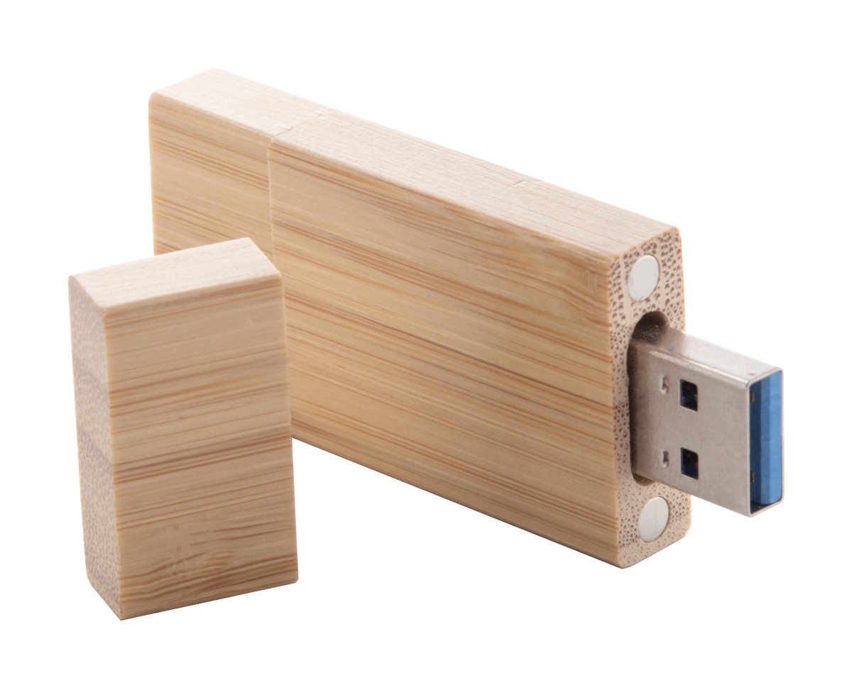 Chiavetta USB Botgus Ecologica  in Bambù Capacità 16/32 GB Personalizzata 