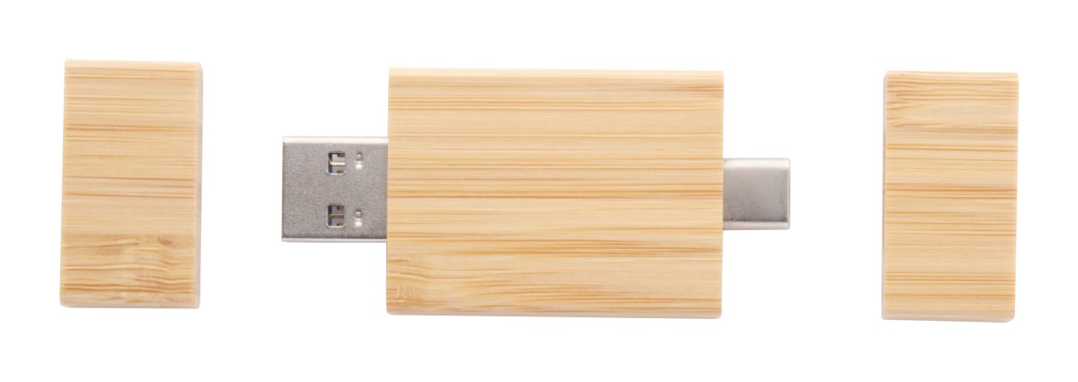Chiavetta USB Botgus Ecologica  in Bambù Capacità 16/32 GB Personalizzata 