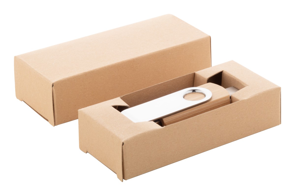 Chiavetta USB OTG BooSpin in Bambù e Metallo Capacità 16/32 GB Personalizzata