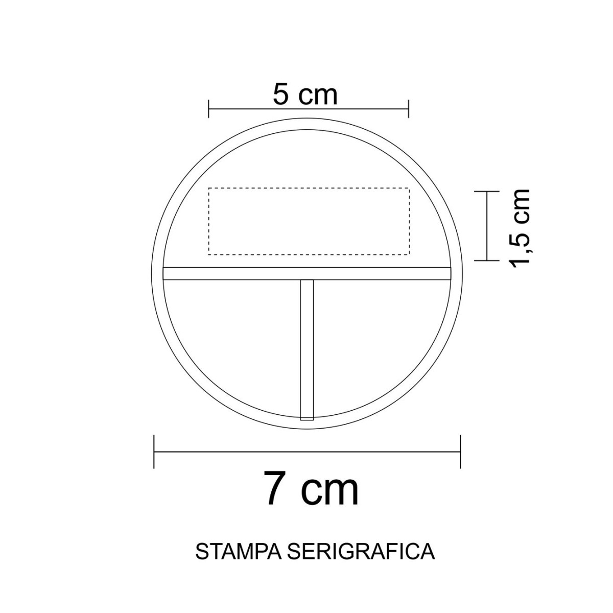 Portapillole CLOSE in Plastica Tondo a 3 Scomparti  Personalizzato