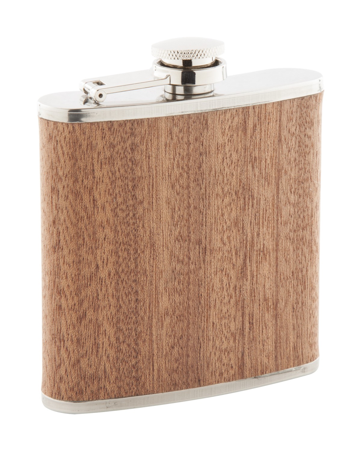 Fiaschetta FORESTER Acciaio Inox Finitura Effetto Legno 170ml Personalizzata