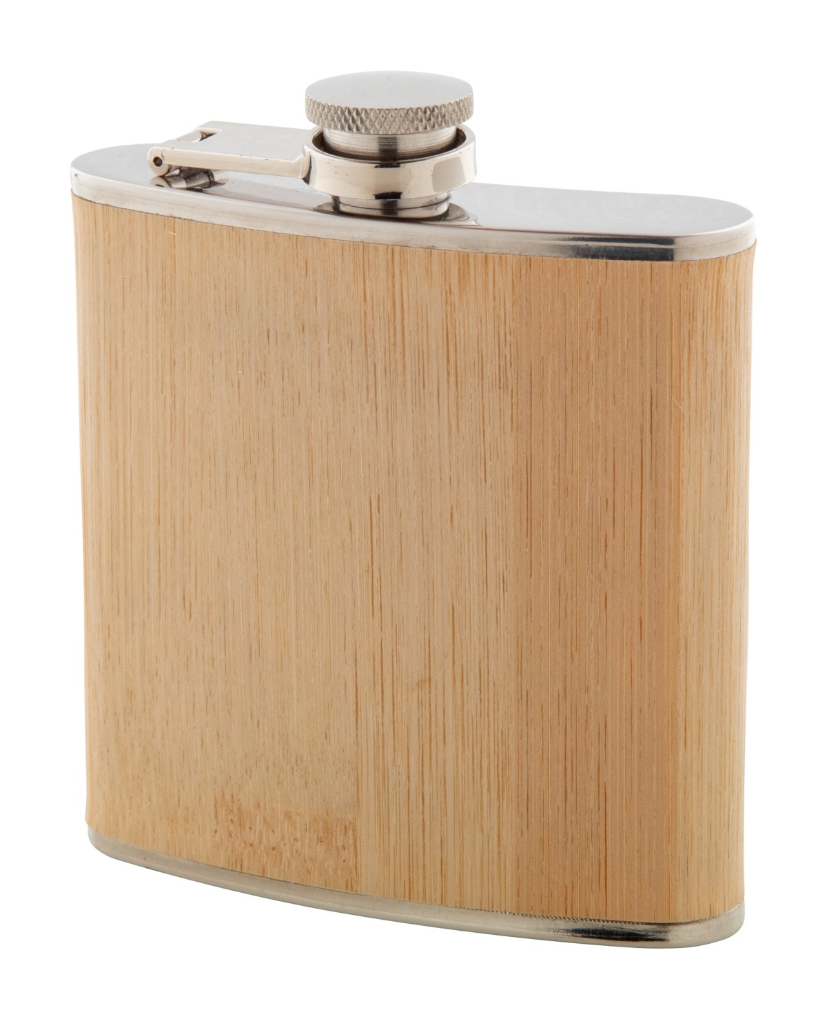 Fiaschetta BORESTER Acciaio Inox Rivestimento Bambù 170ml Personalizzata