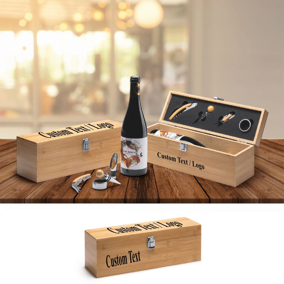 Cofanetto + Kit Accessori Vino  ROWAN Personalizzato