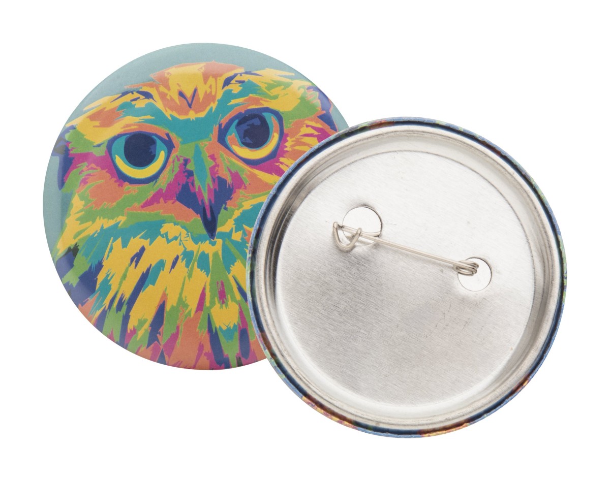 Spilla a Bottone Bianca PIN BADGE Personalizzata