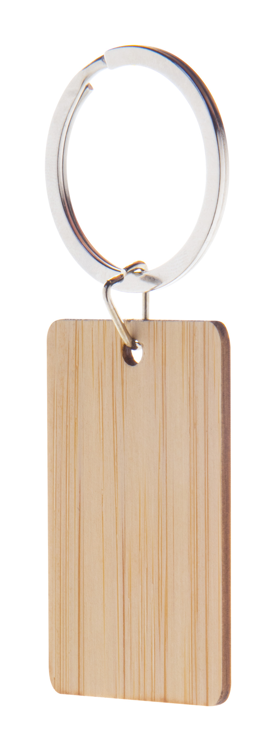 Portachiavi in Bambù BOOKEY con Anello in Metallo Personalizzato