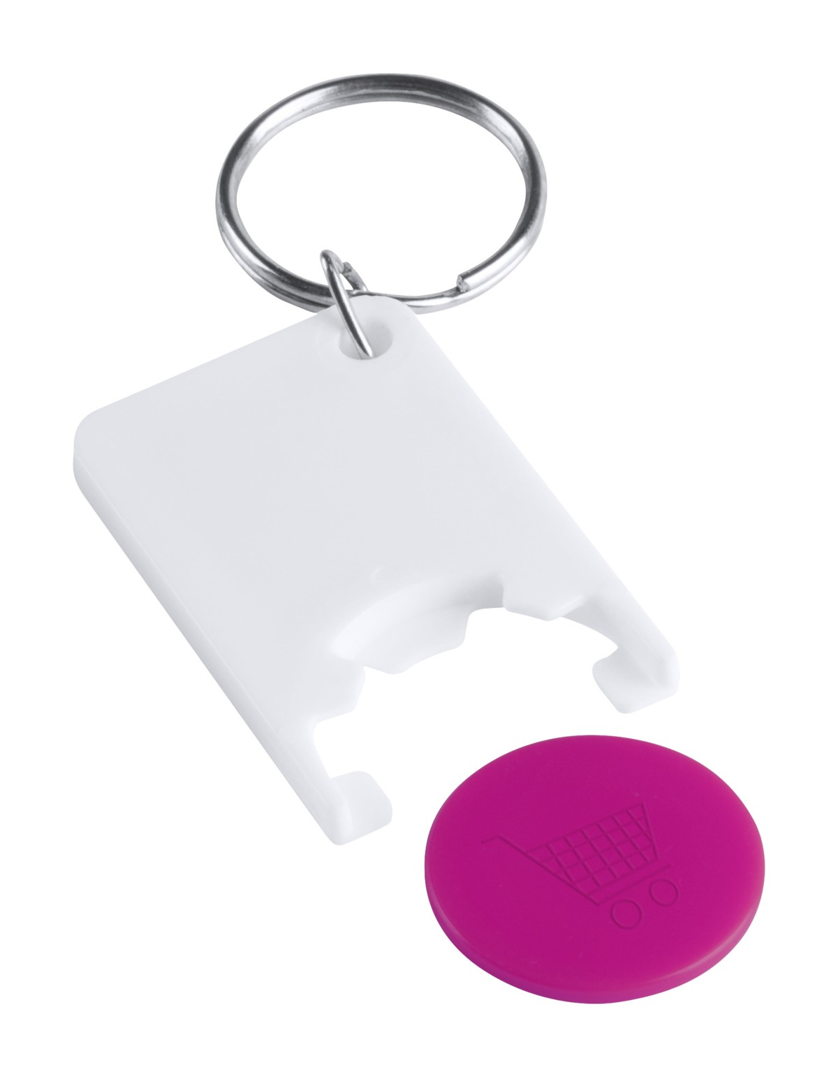 Portachiavi con Gettone TROLEX in Plastica Personalizzato