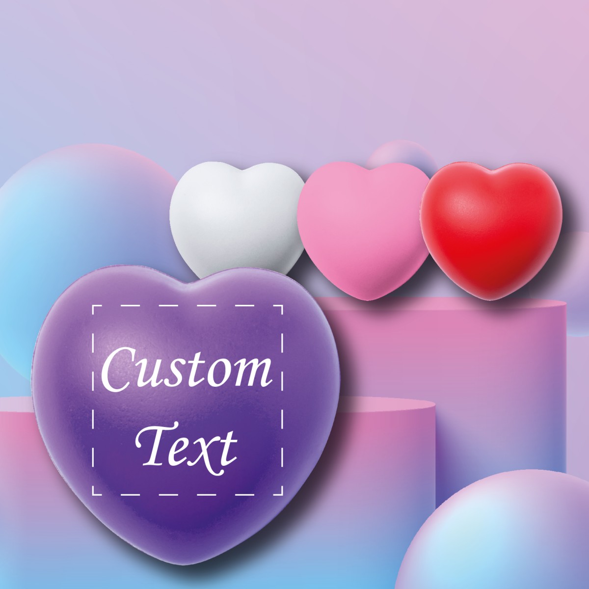 Cuore Antistress Adora in Schiuma di PU Personalizzato