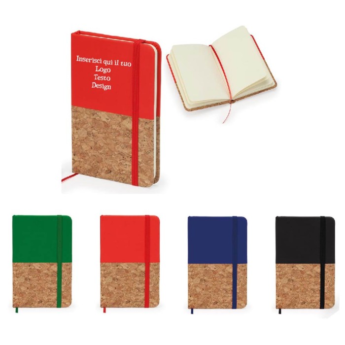 Blocco Note Formato A6 Con Copertina Rigida In Cartone Riciclato Personalizzato