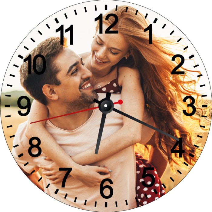 Orologio da Parete con Stampa Personalizzata diametro 30cm Rotondo - Forex 5mm