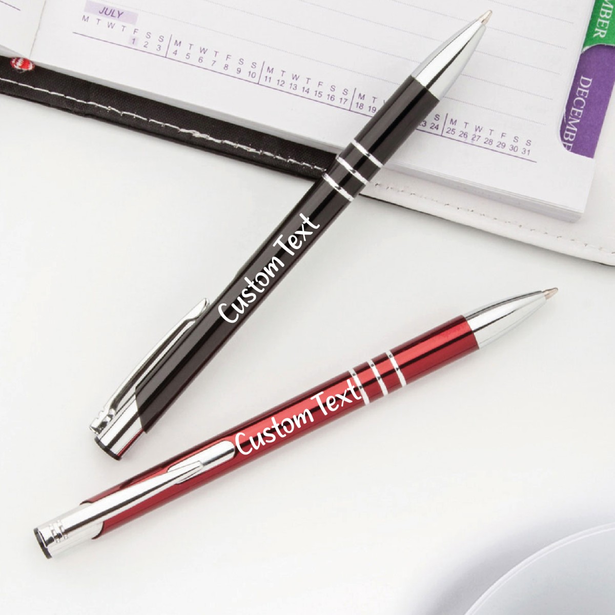 Penna a Sfera Channel in Alluminio SHINE Personalizzata. Disponibile con Refill nero (Channel black AP809610) e in Versione Ecologica (Rechannel Shine AP808169)