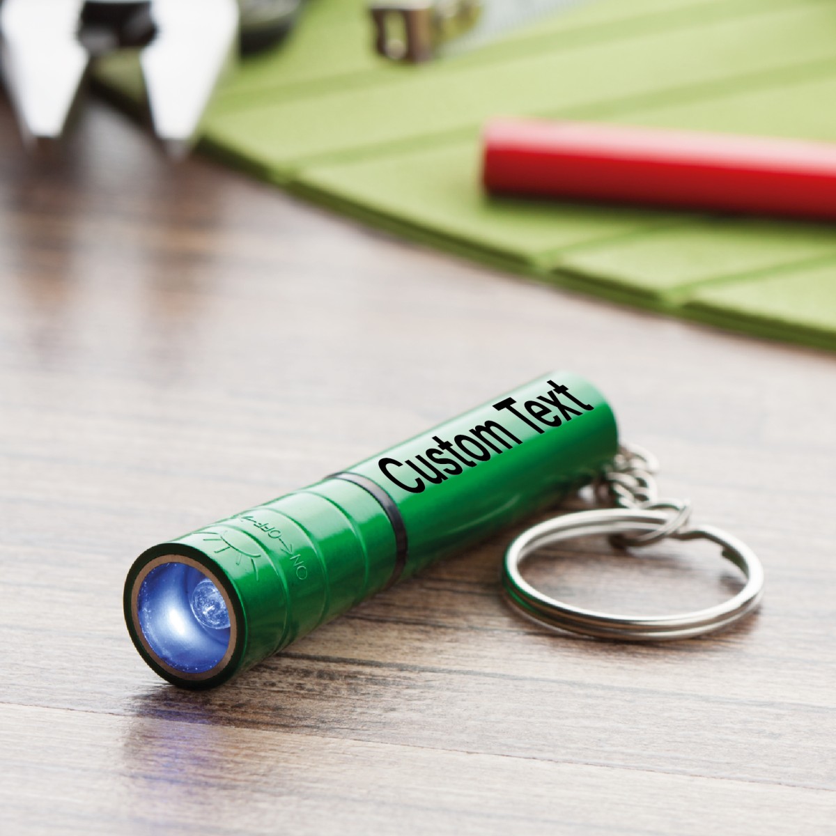 Torcia in Plastica TAIPEI 1 LED Anello in metallo Personalizzato