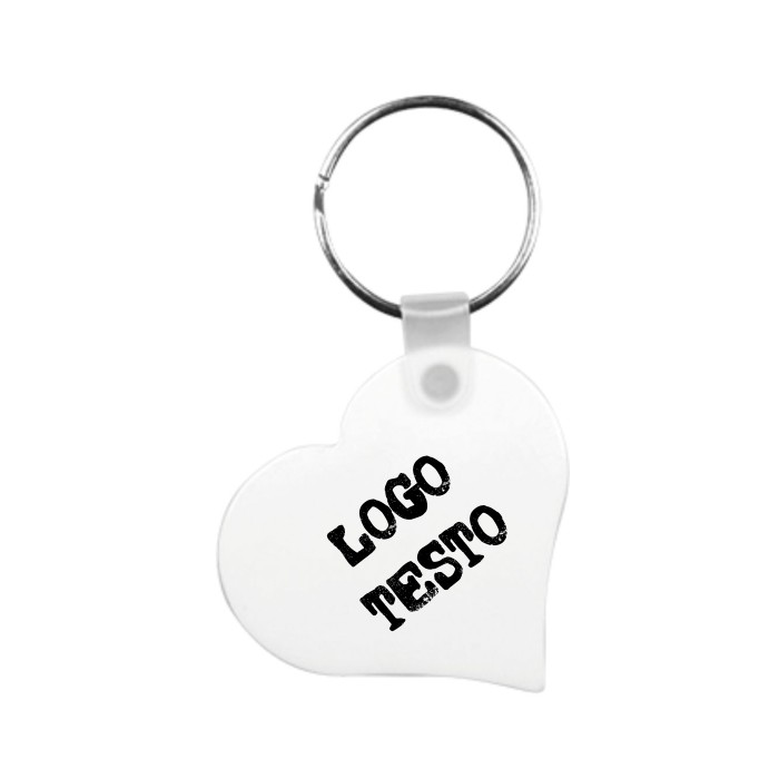 Portachiavi Cuore In Pbt Personalizzato