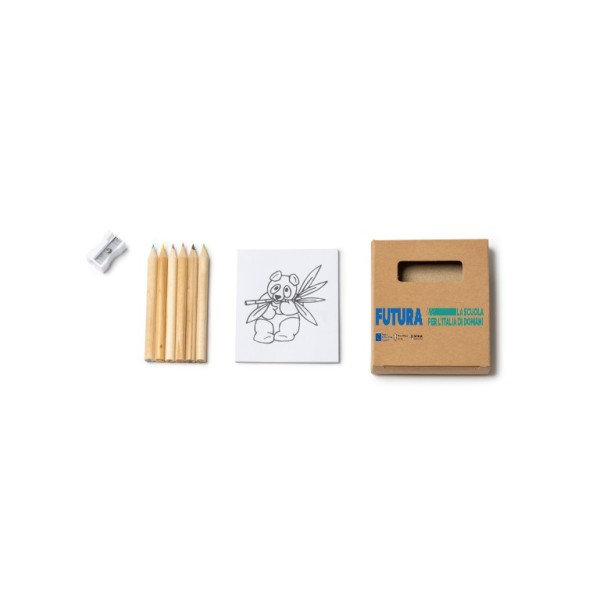 Set pastelli 6 pezzi con Stampa Personalizzata